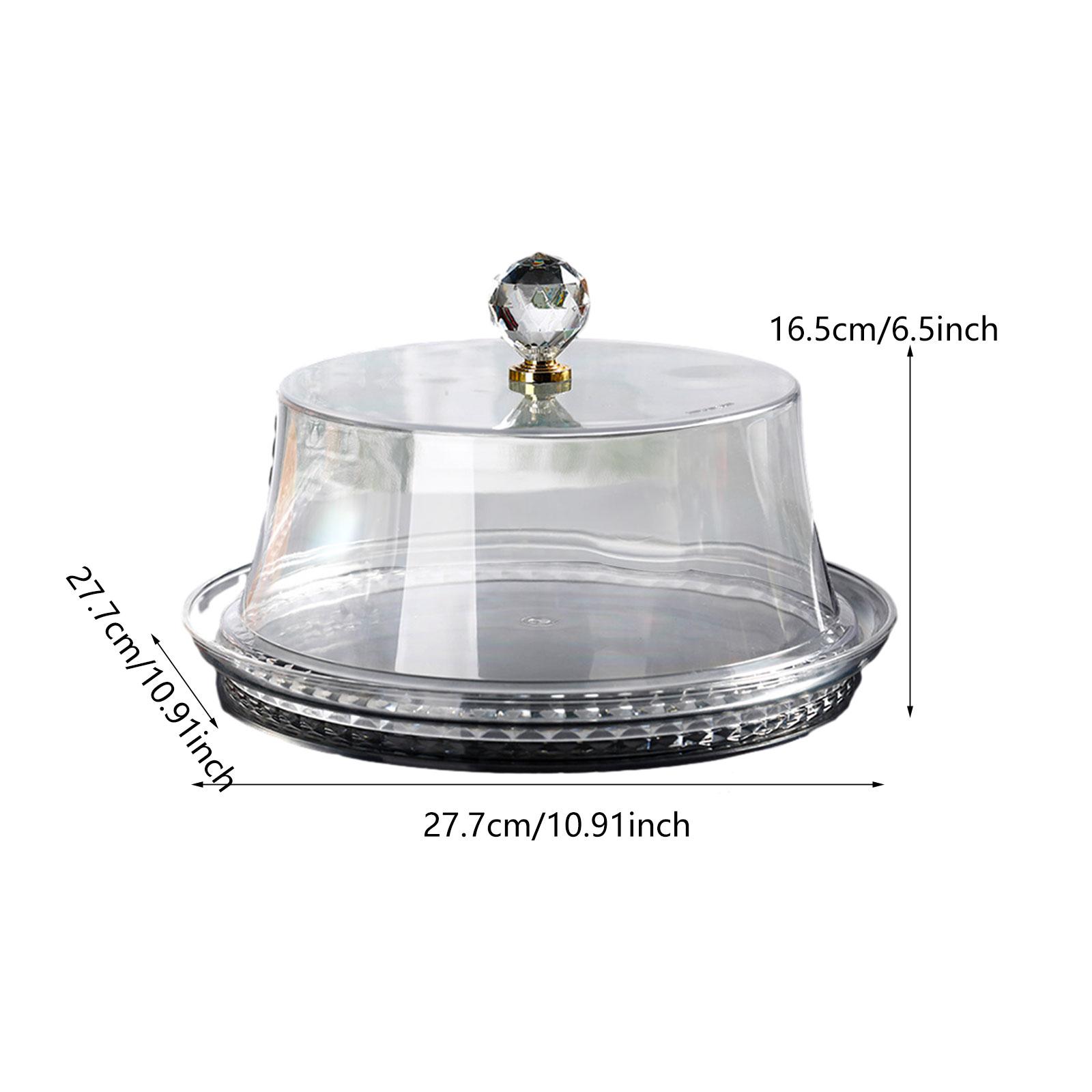Plastic Dome Clear - Stojak na tort z przezroczystą, ozdobną,