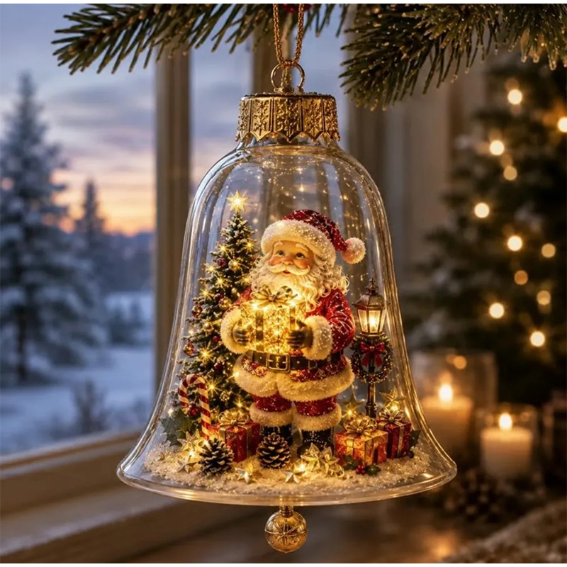 Plastic Dome Clear - 2026 Ciepłe, świecące diodami LED ozdoby