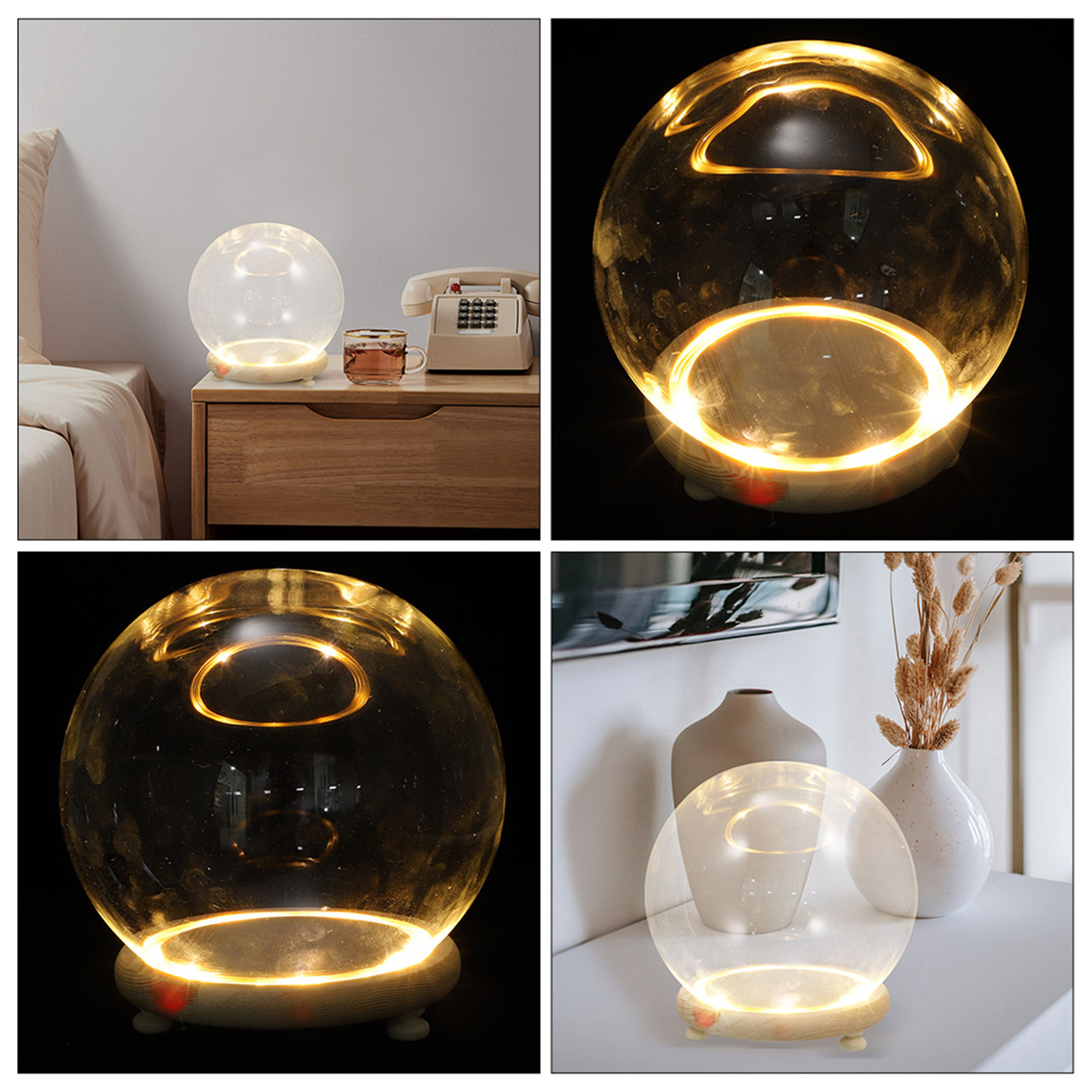Szklana kopuła z drewnianą pod – Plastic Dome Clear recenzja i cena