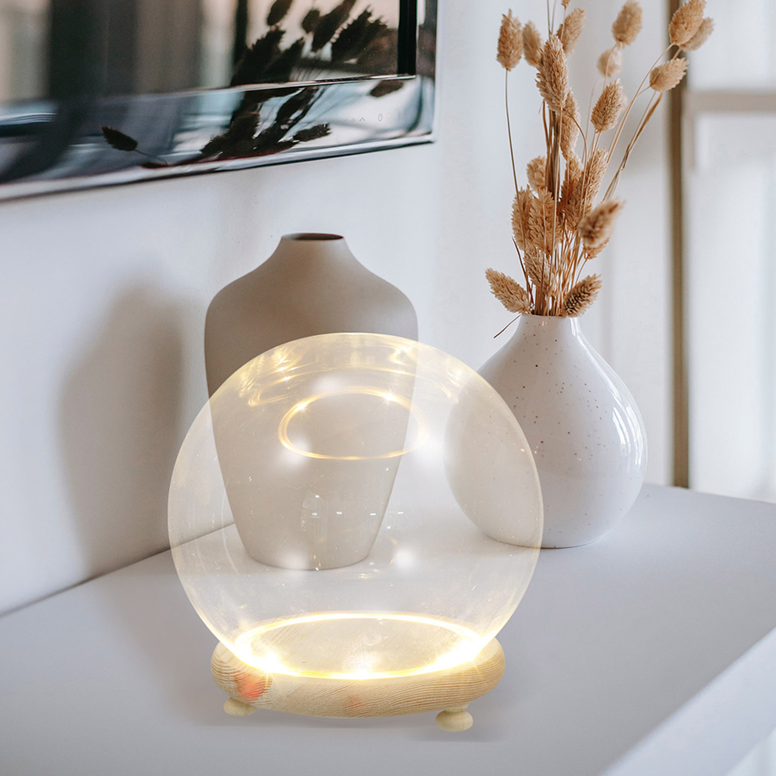 Szklana kopuła z drewnianą pod – Plastic Dome Clear recenzja i cena